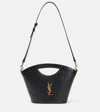 Saint Laurent Mini Tote In Smooth Leather In Black