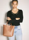 Saint Laurent Mini Toy Shopping Tote Bag In Brown
