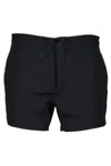 Saint Laurent Short De Bain Toile In Black