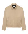 Saint Laurent Short Jacket In Cotton Serge In Neutral