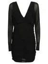 Saint Laurent Cupro Mini Dress