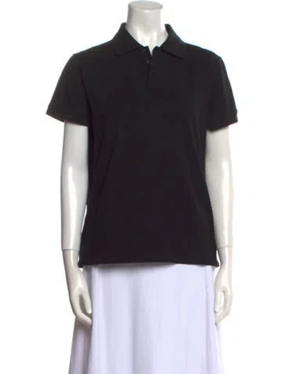 Pre-owned Saint Laurent Short Sleeve Polo In Black