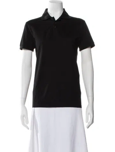 Pre-owned Saint Laurent Short Sleeve Polo In Black
