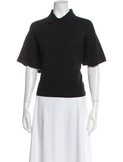 Pre-owned Saint Laurent Short Sleeve Polo In Black