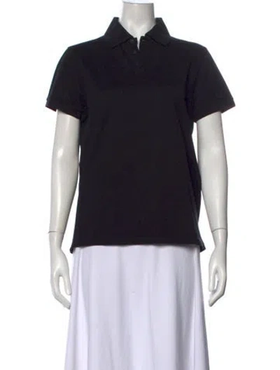 Pre-owned Saint Laurent Short Sleeve Polo In Black