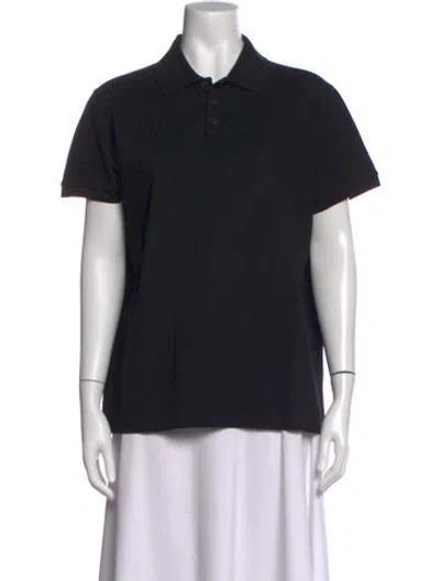 Pre-owned Saint Laurent Short Sleeve Polo In Black
