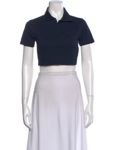 Pre-owned Saint Laurent Short Sleeve Polo In Blue