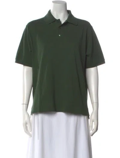Pre-owned Saint Laurent Short Sleeve Polo In Green