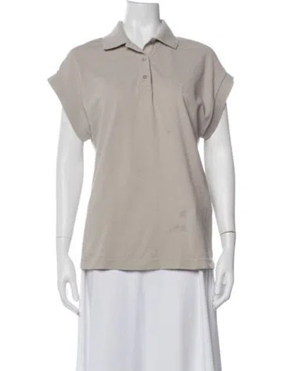 Pre-owned Saint Laurent Short Sleeve Polo In Neutrals