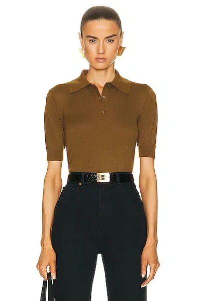 SAINT LAURENT SHORT SLEEVE POLO SHIRT