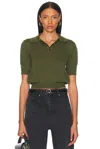 Saint Laurent Short Sleeve Polo Top