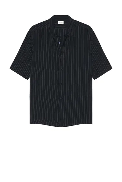 Saint Laurent Men's Piquet Cotton Polo Shirt In Black