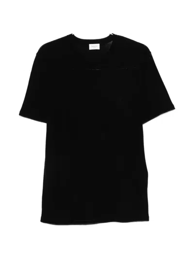 Saint Laurent Short-sleeve T-shirt In Black