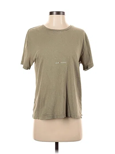 Pre-owned Saint Laurent Short Sleeve T-shirt In Green