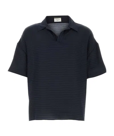 SAINT LAURENT SAINT LAURENT STRIPED SHORT-SLEEVED POLO SHIRT