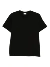 Saint Laurent Regular Fit Crew Neck Short Sleeve T-shirt In Black
