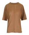 Saint Laurent Short-sleeved T-shirt In Brown
