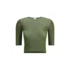 Saint Laurent Semi-sheer Certified Viscose Knitted Top