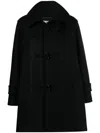 Saint Laurent Kurzer Dufflecoat In Black