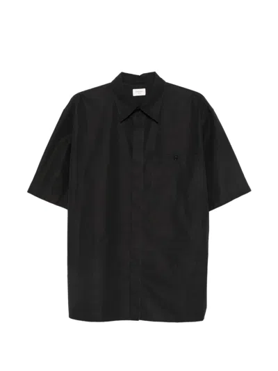 Saint Laurent Short-sleeve Shirt In Black