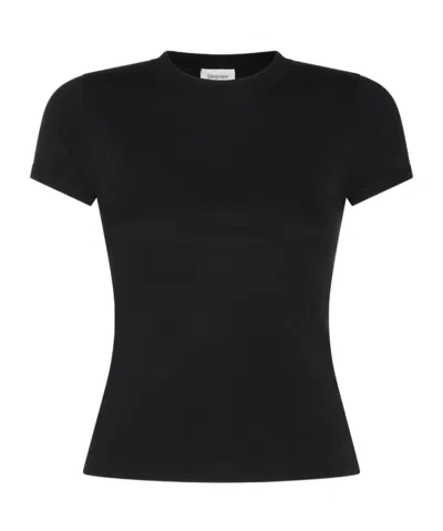 Saint Laurent Short-sleeved T-shirt In Black
