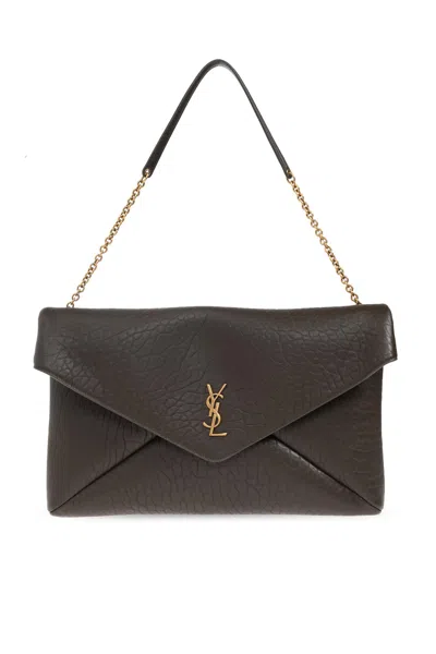 Saint Laurent Shoulder Bag Envelope Pou In Brown