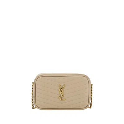 Saint Laurent Shoulder Bag In Sand