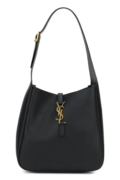 Saint Laurent Shoulder Bag The 5 To 7 Mini - Zip-top Calfskin Crossbody Handbag In Black