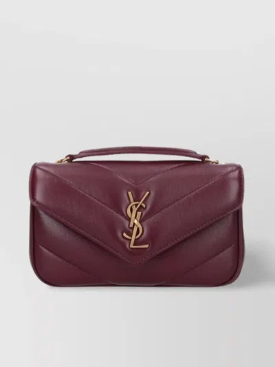 Saint Laurent Shoulder Bag With Chain Strap And Quilted Design