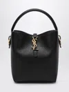 Saint Laurent Le 37 Mini Ysl Bucket Bag In Smooth Leather In Black