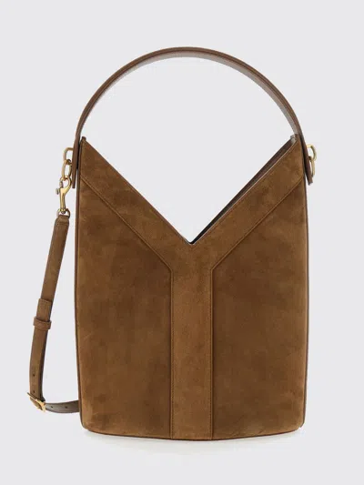 Saint Laurent Shoulder Bag Woman In Brown