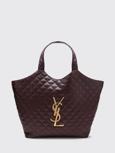 Saint Laurent Shoulder Bag Woman In Burgundy