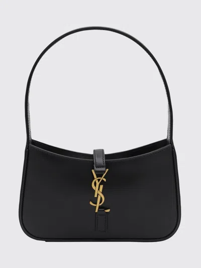 Saint Laurent Le 5 À 7 Leather Bag In Black