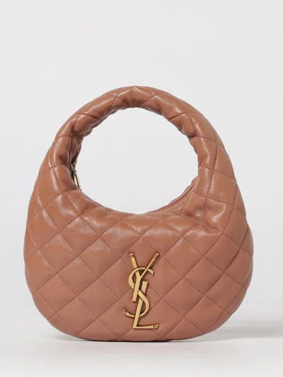 Saint Laurent Coral Paradise Brown Leather Icarino Handbag