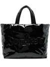 Saint Laurent Maxi Tote Bag Dimensions Patent Finish Handles In Black