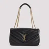 Saint Laurent Black Loulou Medium Shoulder Bag