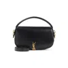 Saint Laurent Voltaire Bag In Box Leather In Black