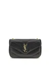 Saint Laurent Loulou Mini Ysl Chain Crossbody Bag In Quilted Leather In Black