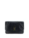 Saint Laurent Woman Black Nappa Leather Jamie 4.3 Shoulder Bag In Black