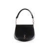 Saint Laurent Ysl Bascule Cloche Shoulder Bag In Black