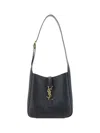 Saint Laurent Le 5 À 7 Mini Textured-leather Shoulder Bag In Black