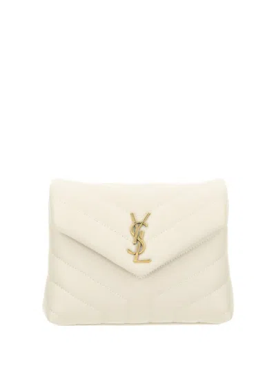 Saint Laurent Shoulder Bags In Crema Soft