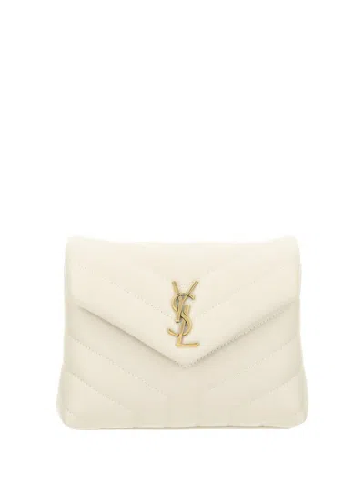 Saint Laurent Shoulder Bags In Neutral