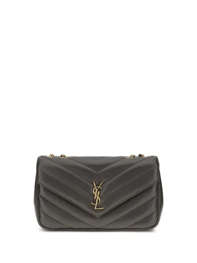Saint Laurent Shoulder Bags In Gray