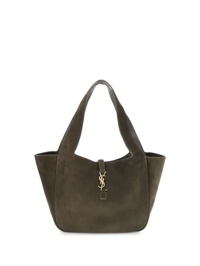 Saint Laurent Shoulder Bags In Green