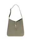 Saint Laurent Women Cassandre Shoulder Bag In Grey