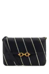 Saint Laurent Women Two-tone Leather Le Maillon Shoulder Bag In Multi