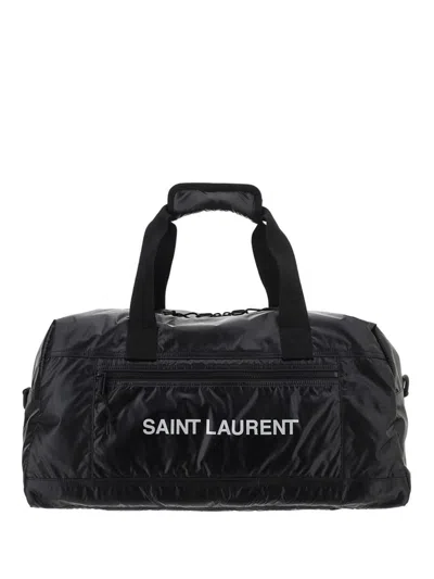Saint Laurent Shoulder Bags In Nero/argento