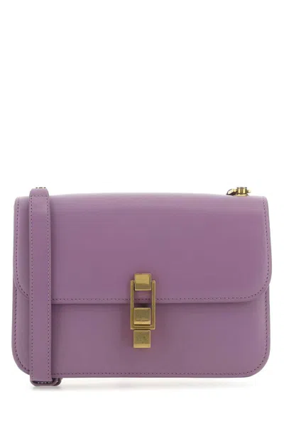 Saint Laurent Women Purple Leather Le Carre Shoulder Bag, Onesize Luxury Shoulder Bags For Women Darveys