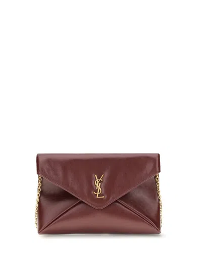 Saint Laurent Shoulder Bags In Red